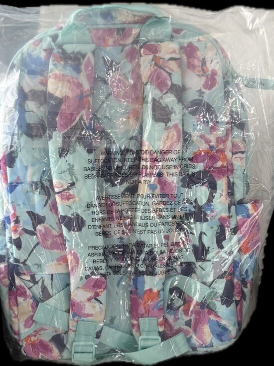 NWT - Vera Bradley Essential Large Backpack - Floating Blossoms main image 4